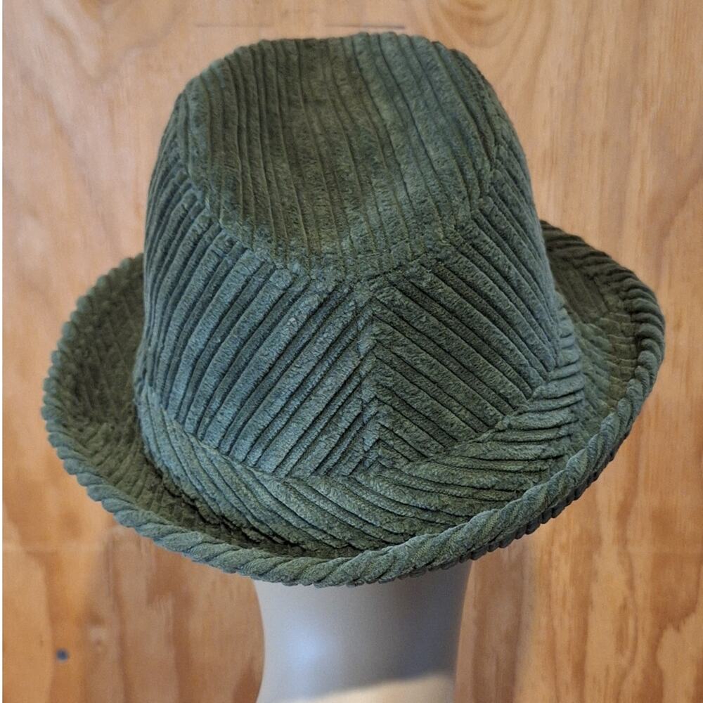 Something Special L.A. Fedora Women's One Size Olive Green Corduroy Classic - Picture 4 of 6